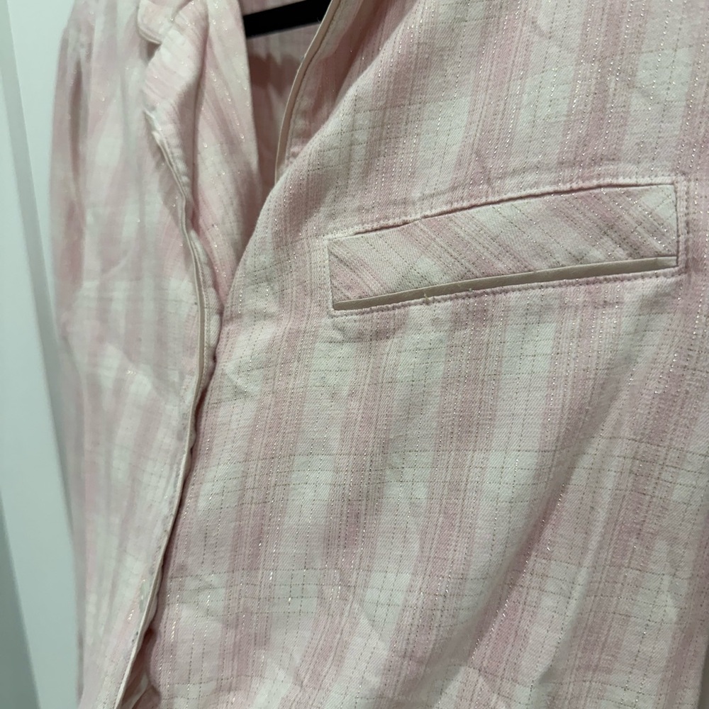 Victoria's Secret Light Pink Plaid Jacket